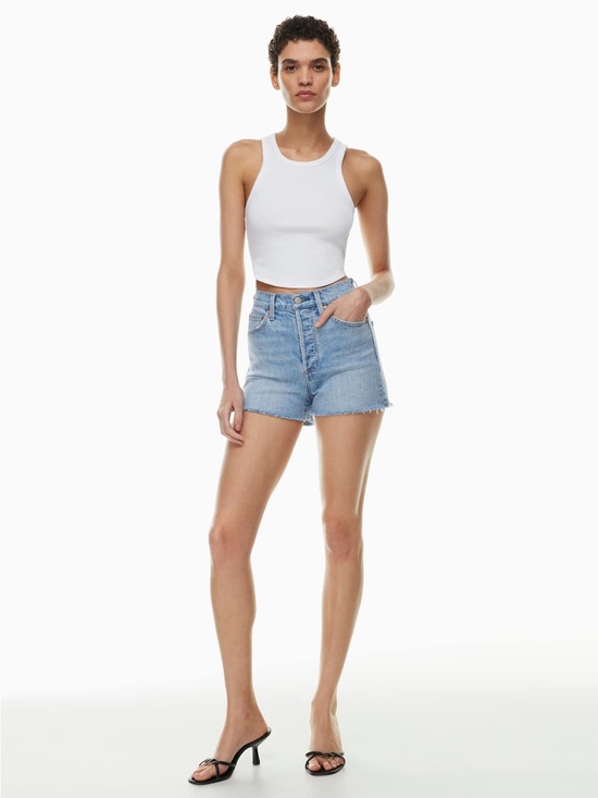Denim Forum Pants - Aritzia Denim Forum 50s Arlo Hi-Rise Short - 26